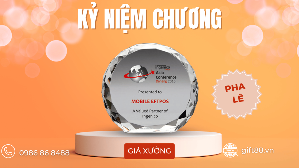 Xưởng sản xuất kỷ niệm chương pha lê